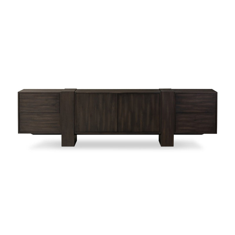 Fisher Media Console - Smoked Black Veneer