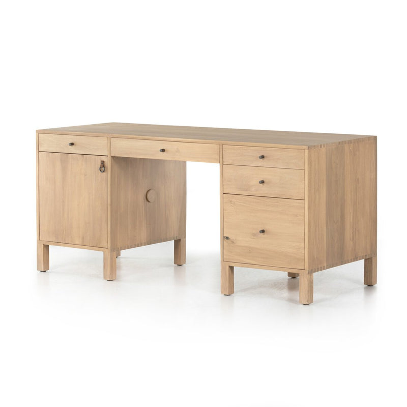 Isador Executive Desk - Dry Wash Poplar