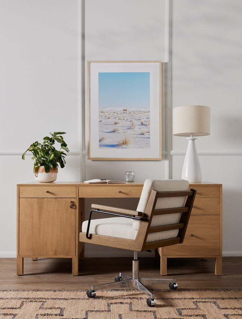Isador Executive Desk - Dry Wash Poplar
