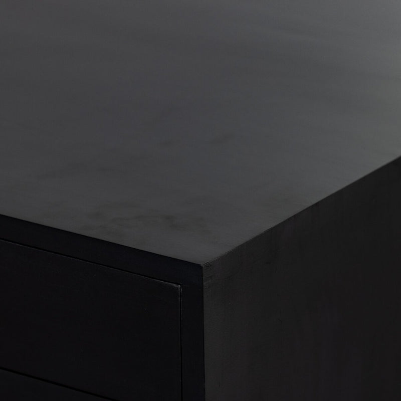 Isador Executive Desk - Black Wash Poplar