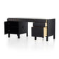 Isador Executive Desk - Black Wash Poplar