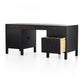 Isador Executive Desk - Black Wash Poplar