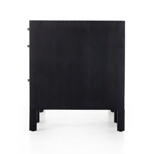 Isador Executive Desk - Black Wash Poplar