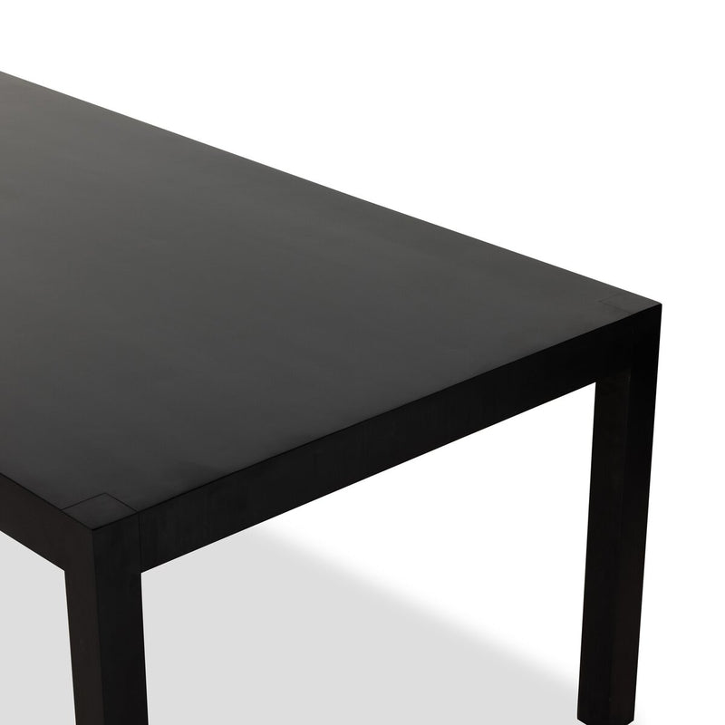 Isador Dining Table - Black Wash Polar