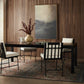 Isador Dining Table - Black Wash Polar