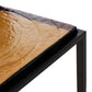 Dalston Nesting End Table Set - Amber Cast Glass