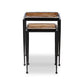 Dalston Nesting End Table Set - Amber Cast Glass