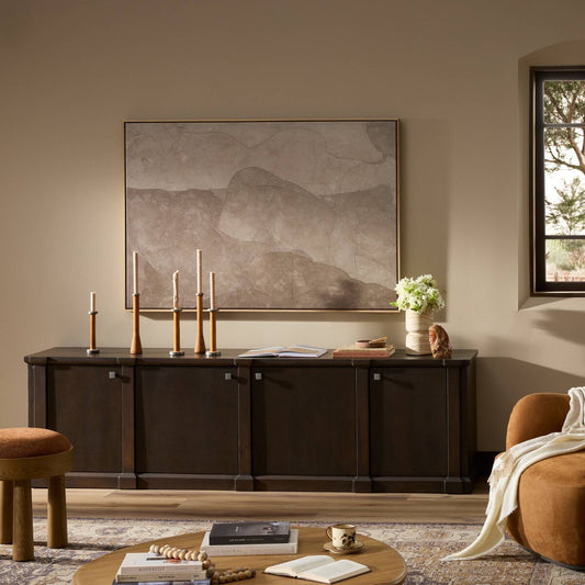 Newton Media Console - Brown