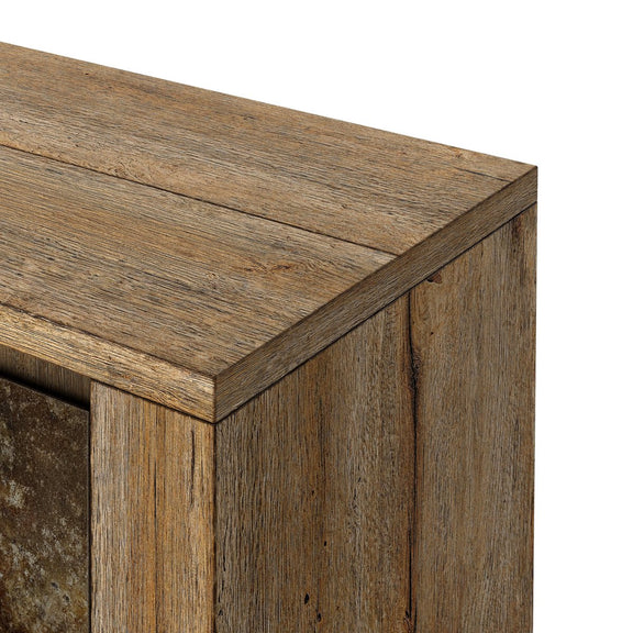 Redondo Media Console - Burnt Bleached Oak Resawn
