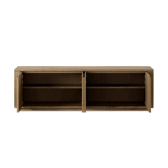 Redondo Media Console - Burnt Bleached Oak Resawn