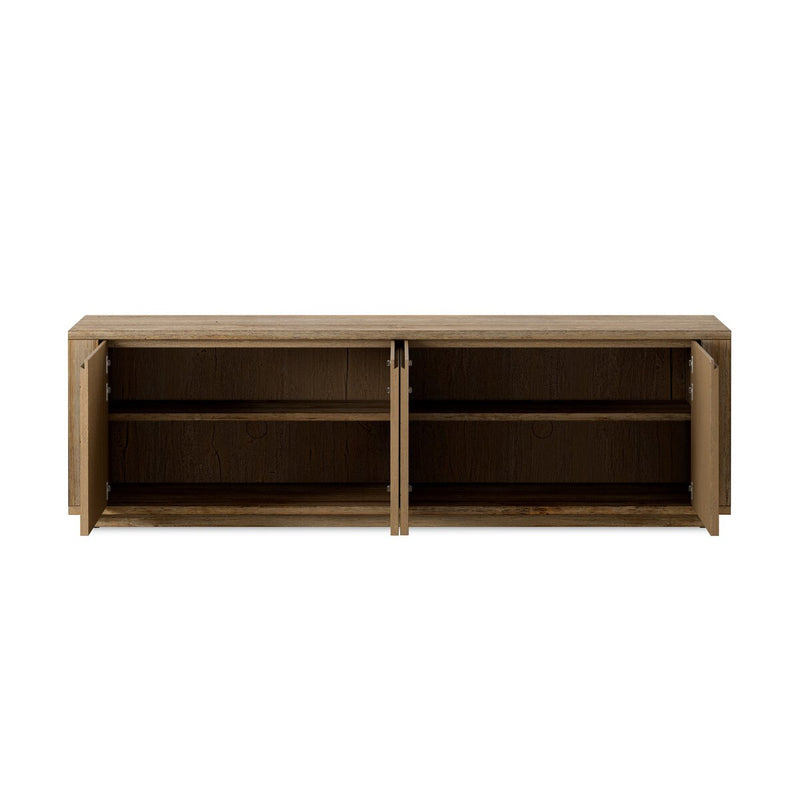 Redondo Media Console - Burnt Bleached Oak Resawn