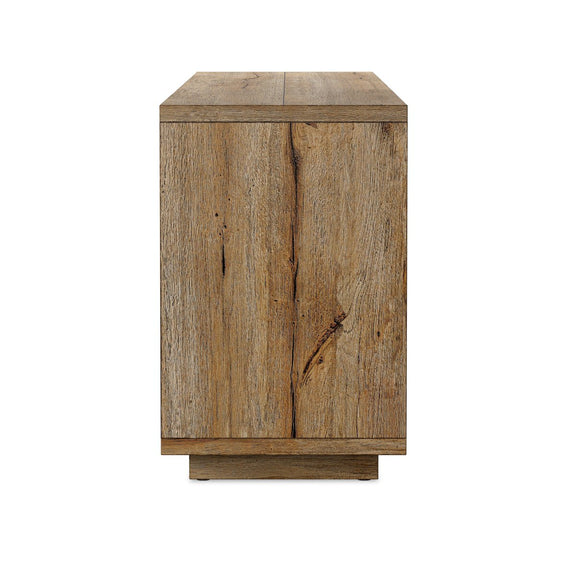 Redondo Media Console - Burnt Bleached Oak Resawn