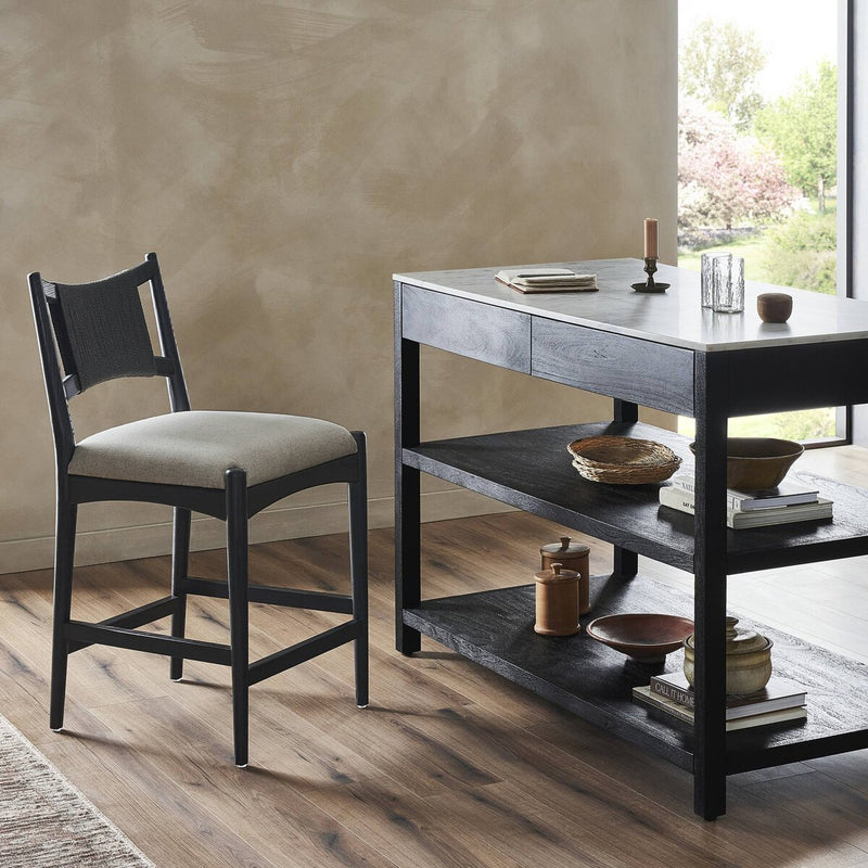 Haddon Counter Stool - Brushed Ebony
