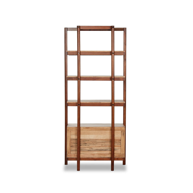 Reza Bookcase - Smoked Honey Parawood