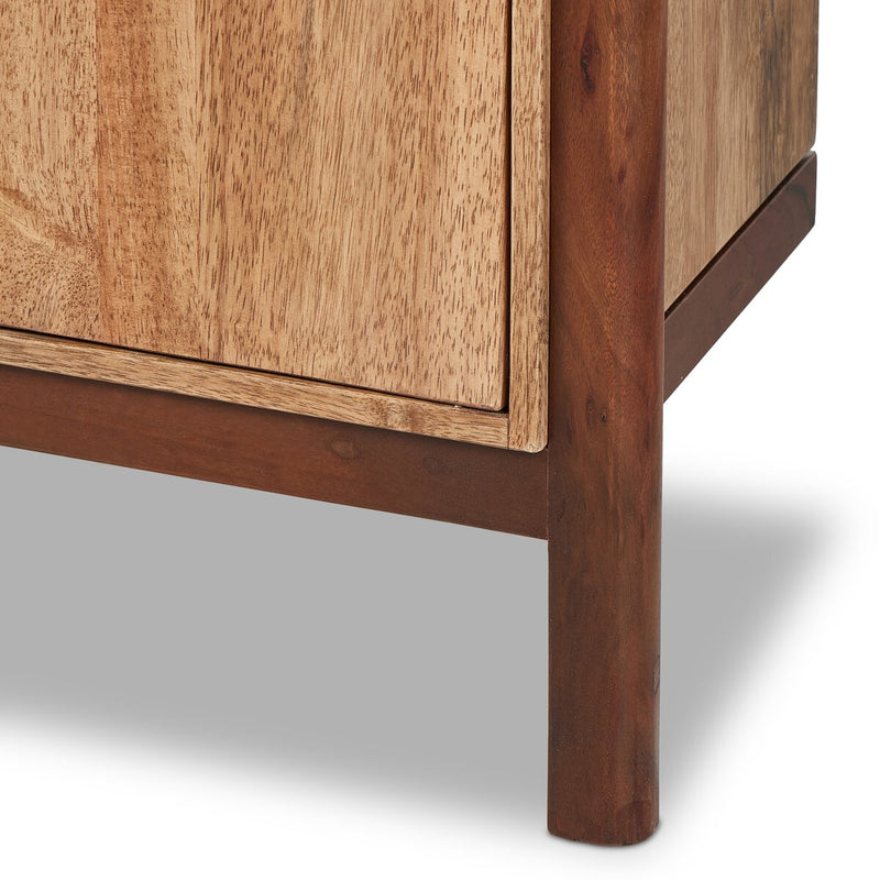 Reza Bookcase - Smoked Honey Parawood