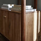 Reza Bookcase - Smoked Honey Parawood