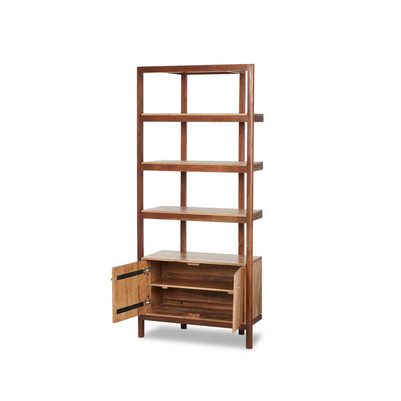 Reza Bookcase - Smoked Honey Parawood