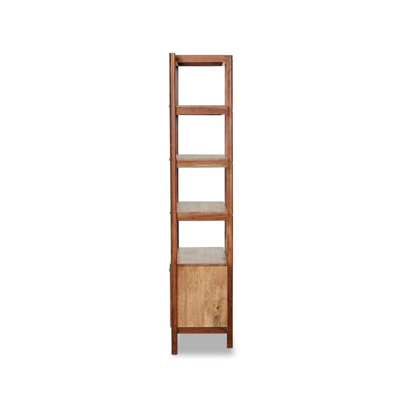 Reza Bookcase - Smoked Honey Parawood