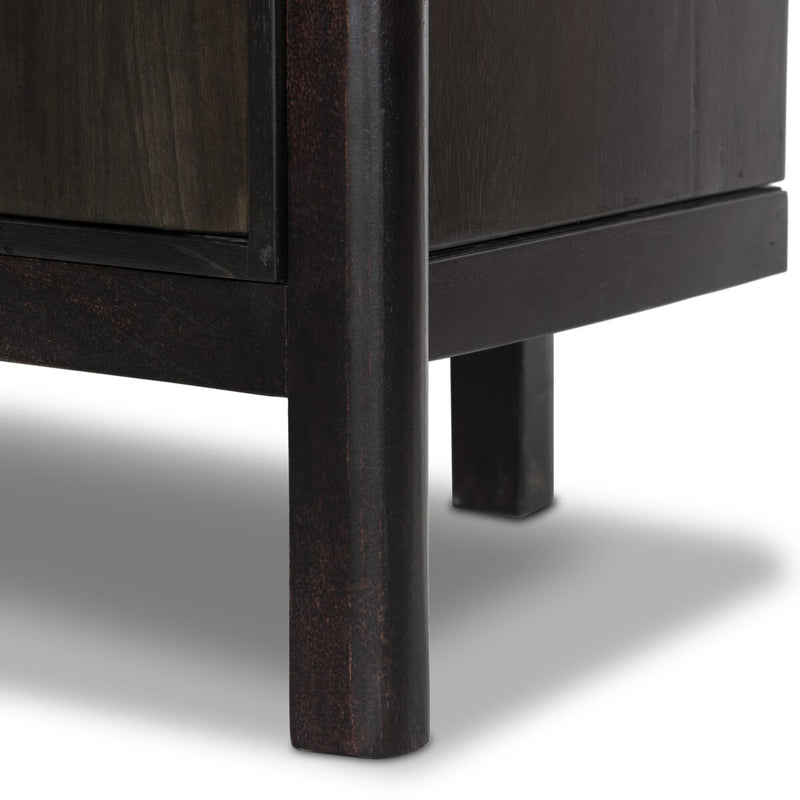 Reza Bookcase - Worn Black Parawood