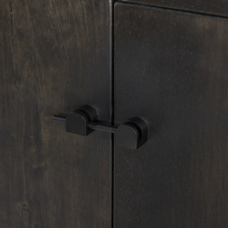 Reza Bookcase - Worn Black Parawood