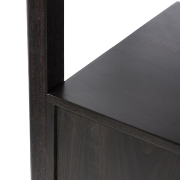 Reza Bookcase - Worn Black Parawood