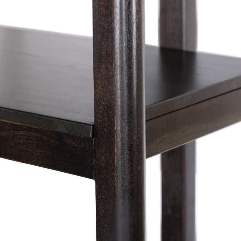 Reza Bookcase - Worn Black Parawood