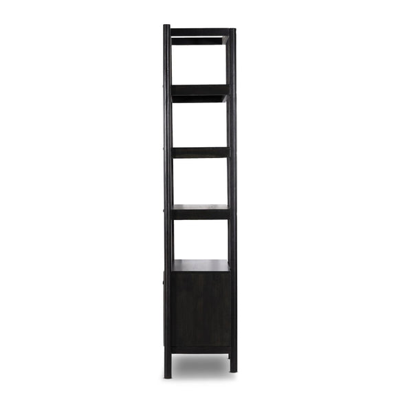 Reza Bookcase - Worn Black Parawood