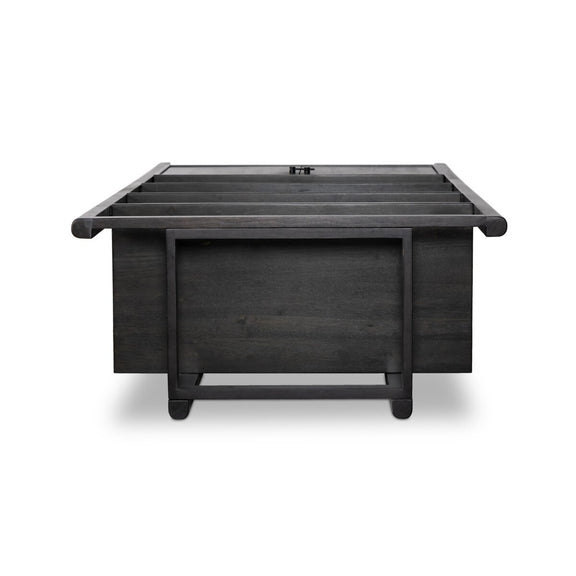 Reza Bookcase - Worn Black Parawood