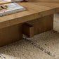 Isaac Coffee Table - Rubbed Light Oak