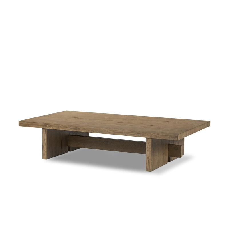 Isaac Coffee Table - Rubbed Light Oak