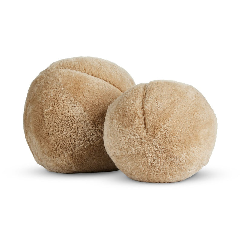 Balle Pillow, Set Of 2 - Tan Shorn Shearling