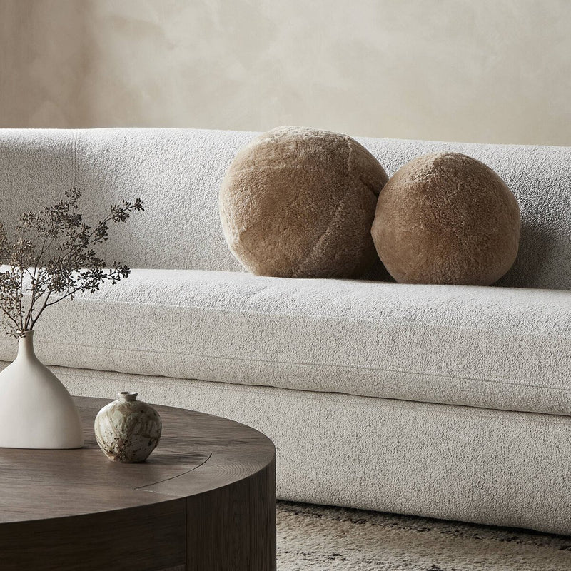 Balle Pillow, Set Of 2 - Tan Shorn Shearling
