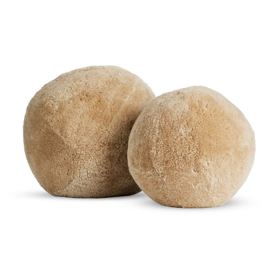 Balle Pillow, Set Of 2 - Tan Shorn Shearling