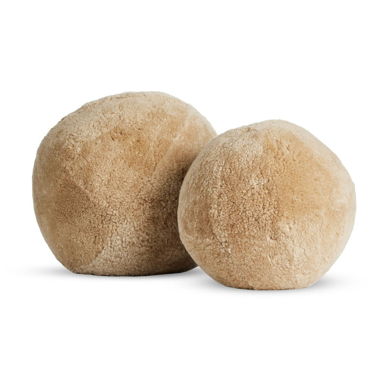 Balle Pillow, Set Of 2 - Tan Shorn Shearling