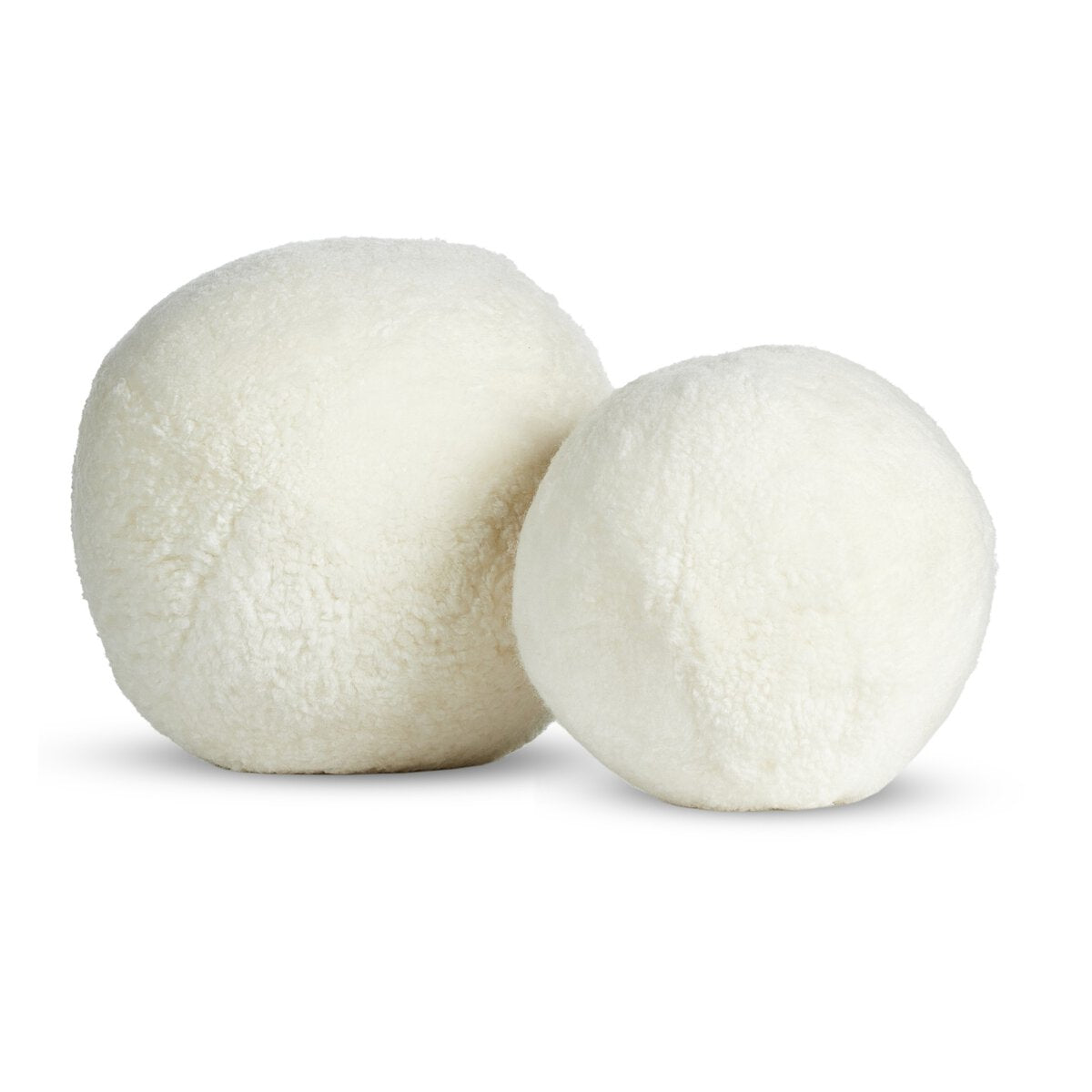 Balle Pillow, Set Of 2 - Cream Shorn Shearling