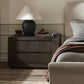 Abaso Nightstand - Ebony Rustic Wormwood Oak