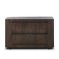 Abaso Nightstand - Ebony Rustic Wormwood Oak