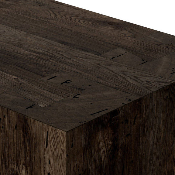 Abaso 6-Drawer Dresser - Ebony Rustic Wormwood Oak