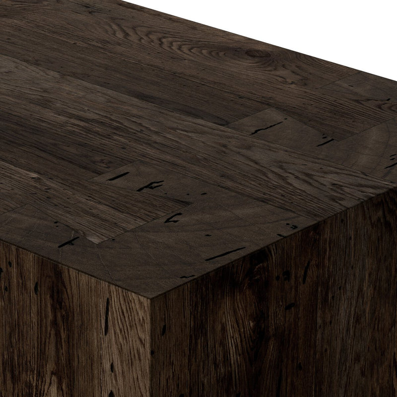 Abaso 6-Drawer Dresser - Ebony Rustic Wormwood Oak