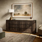 Abaso 6-Drawer Dresser - Ebony Rustic Wormwood Oak