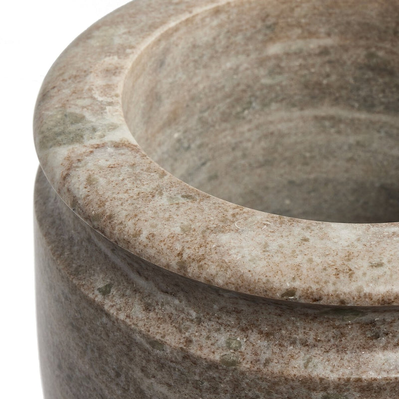 Devi Vase - Antique White Marble