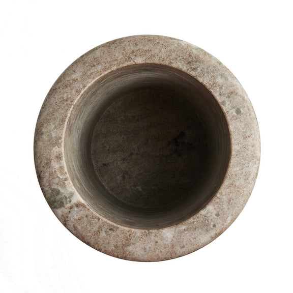 Devi Vase - Antique White Marble