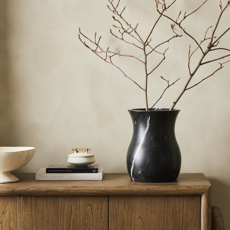 Sona Vessel - Black Marble