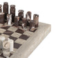 Stone Chess Set - Antique White Marble