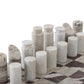 Stone Chess Set - Antique White Marble