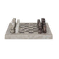 Stone Chess Set - Antique White Marble