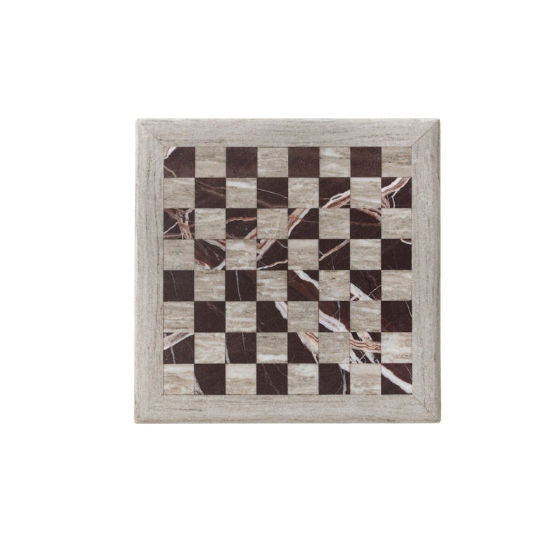 Stone Chess Set - Antique White Marble