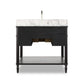 Toulouse Single Vanity - Satin Black Veneer