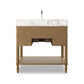 Toulouse Single Vanity - Washed Blonde Oak Veneer