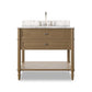 Toulouse Single Vanity - Washed Blonde Oak Veneer